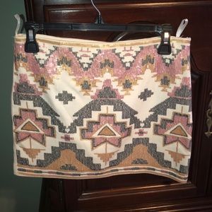 Karlie sequen pattern skirt